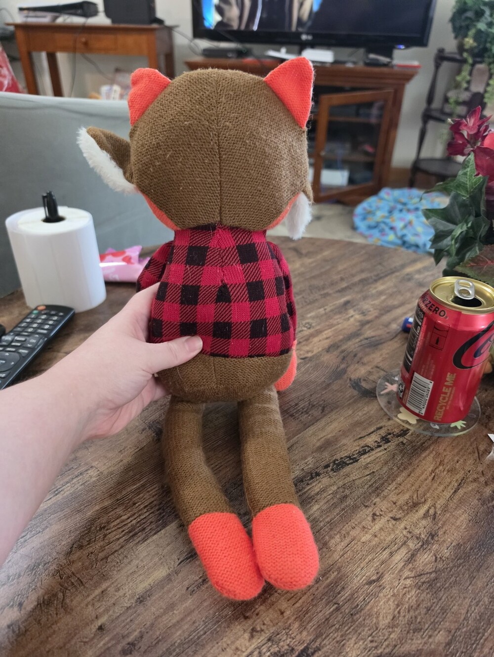 Spark Fox Rattle Plush - Picture 2 of 2